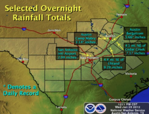 Will steady rains in Central Texas convert to banner wildflowers in 2012?