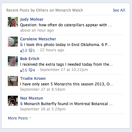 Monarch Watch Facebook page